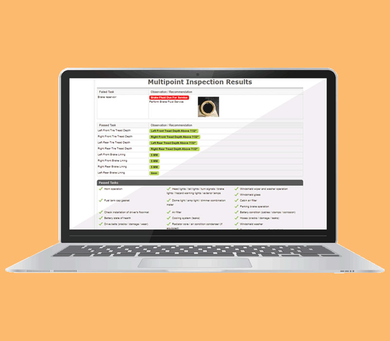 Display and Send Inspection Results to Customers